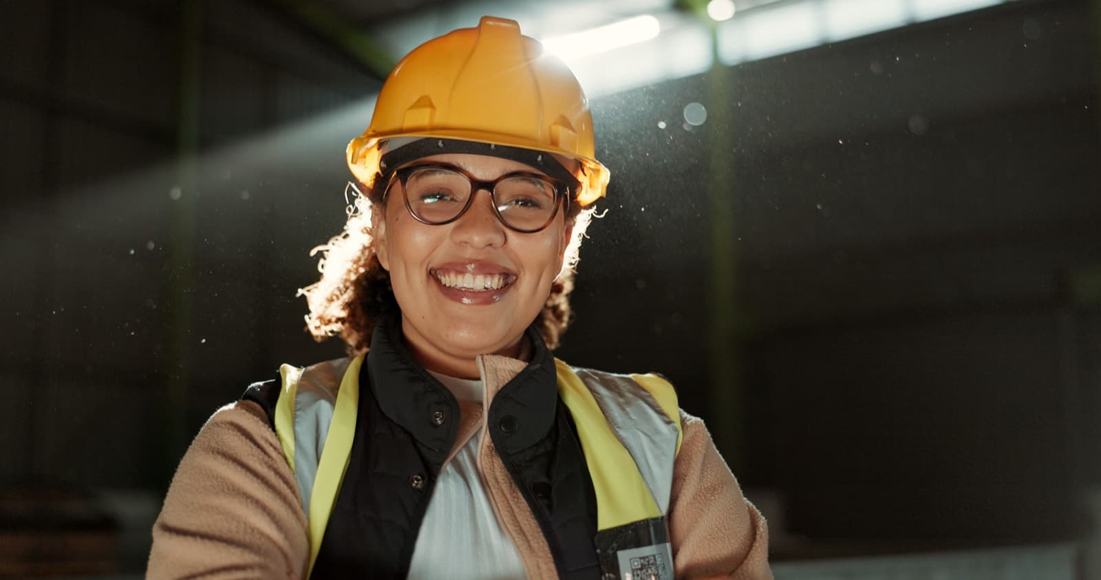 Profesional de la construcción usando Spun